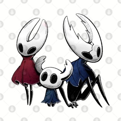 The Knight Hornet And The Hollow Knight Trio Throw Pillow Official Hollow Knight Merch