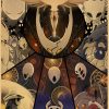 Cartoon Hollow Knight Poster Classic Japanese Anime Retro Poster Kraft Paper Prints Wall Art Home Room 10 - Hollow Knight Store