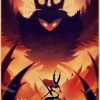 Cartoon Hollow Knight Poster Classic Japanese Anime Retro Poster Kraft Paper Prints Wall Art Home Room 2 - Hollow Knight Store
