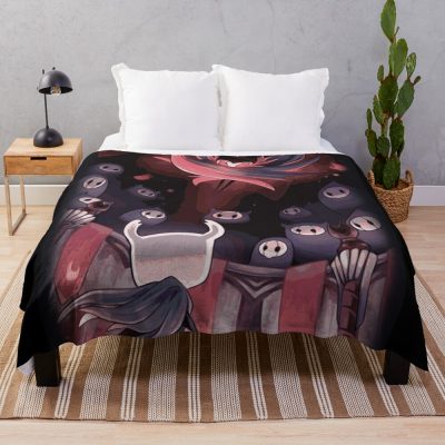 Hollow Knight - The Knight Facing Master Grimm Throw Blanket Official Hollow Knight Merch