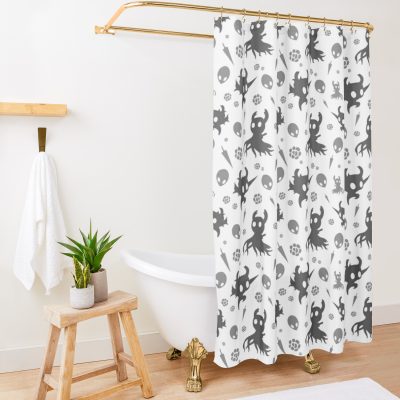 Void Hollow Knight Pattern Shower Curtain Official Hollow Knight Merch