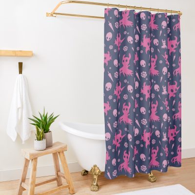 Crystal Hollow Knight Pattern Shower Curtain Official Hollow Knight Merch