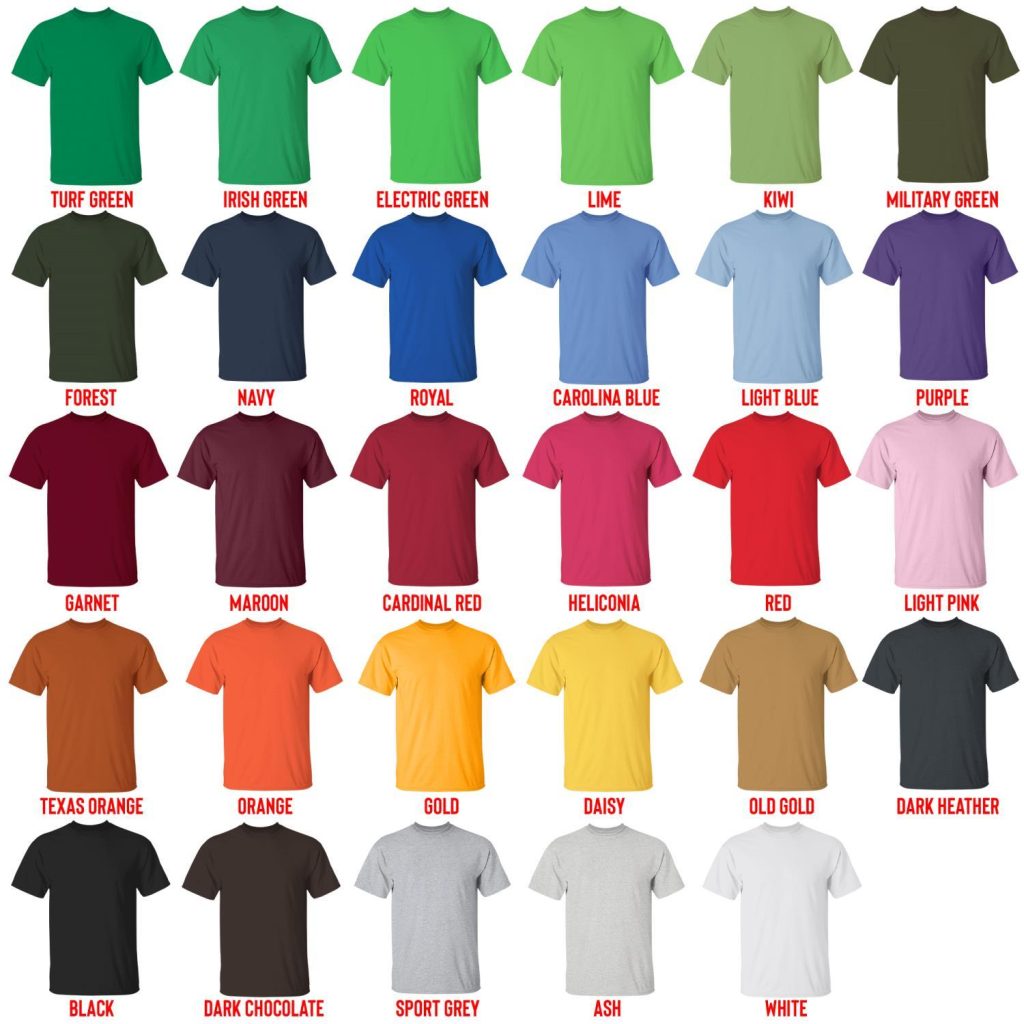 t shirt color chart - Hollow Knight Store