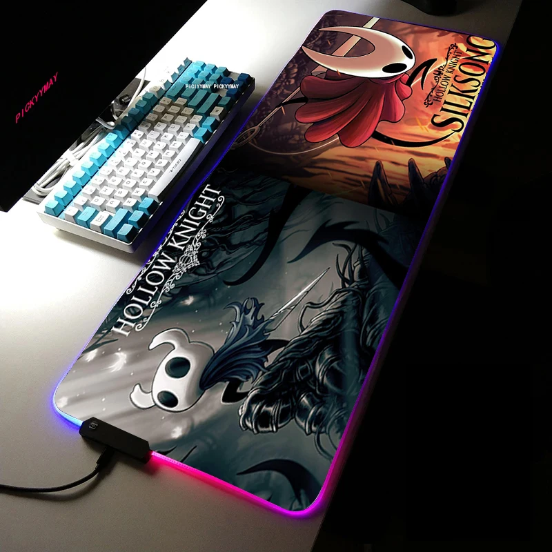 Hollow Knight RGB Gaming Mouse Pad Large Home Mousepad Gamer Office Natural Rubber XXL Mouse Mat 11 - Hollow Knight Store